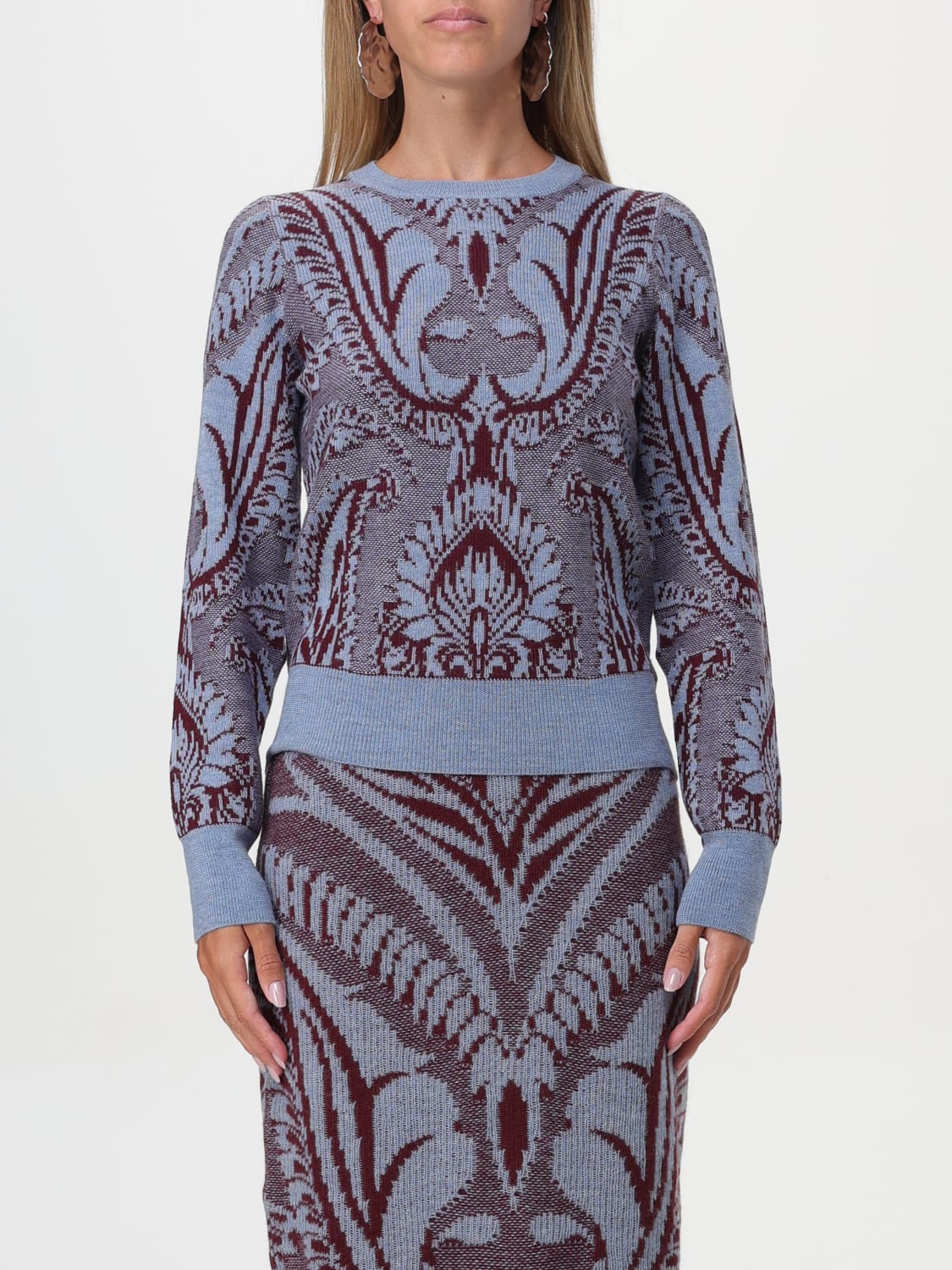 Giglio Maglione Paisley Etro in lana jacquard