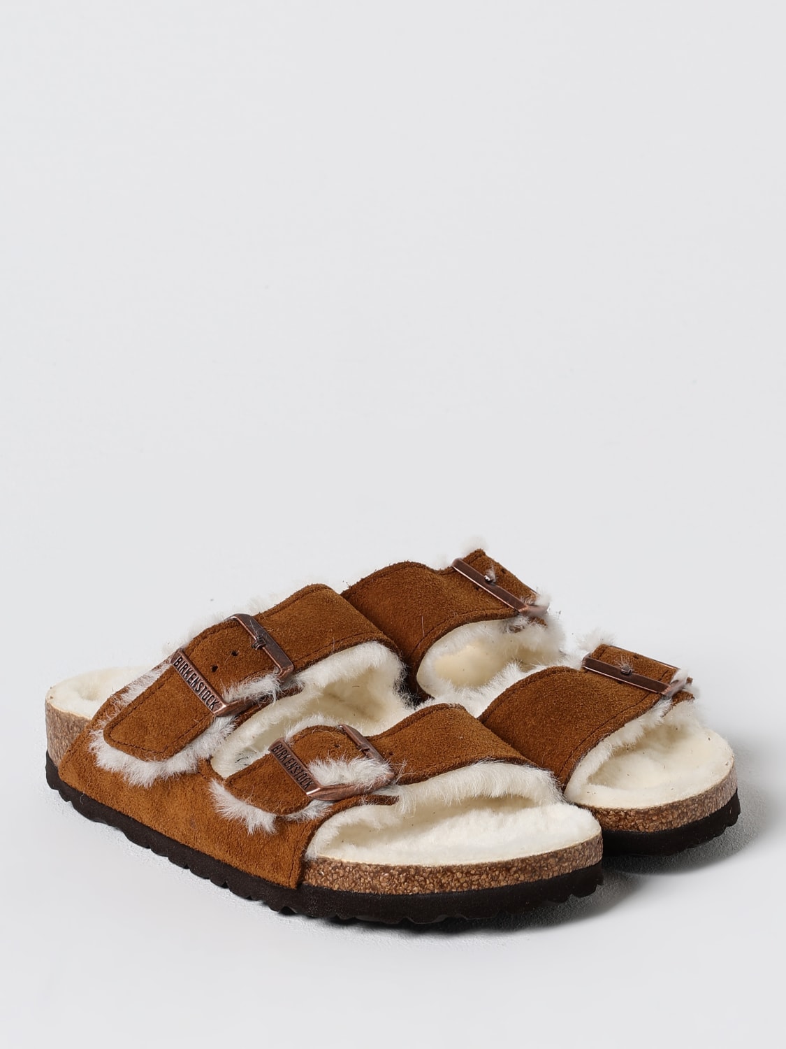 BIRKENSTOCK FLAT SANDALS: Shoes woman Birkenstock, Brown - Img 2