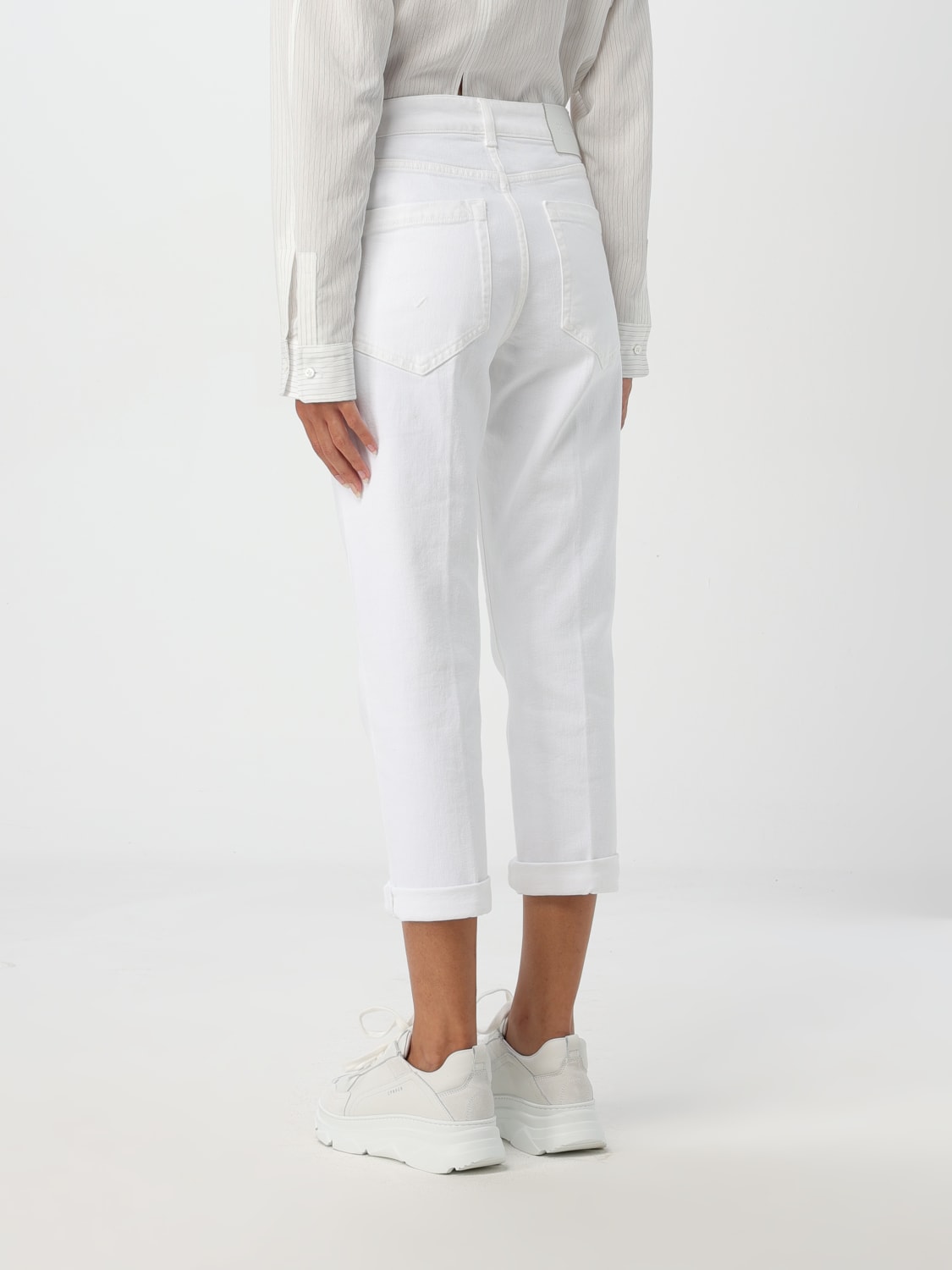 DONDUP JEANS: Jeans Dondup in denim , Bianco - Img 2