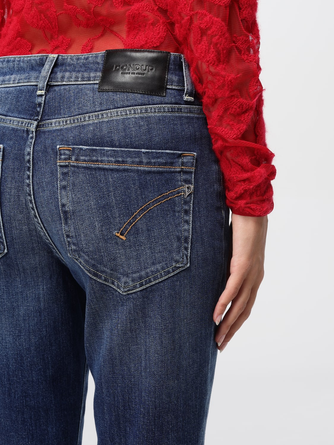 DONDUP JEANS: Jeans Dondup in denim di cotone , Denim - Img 3