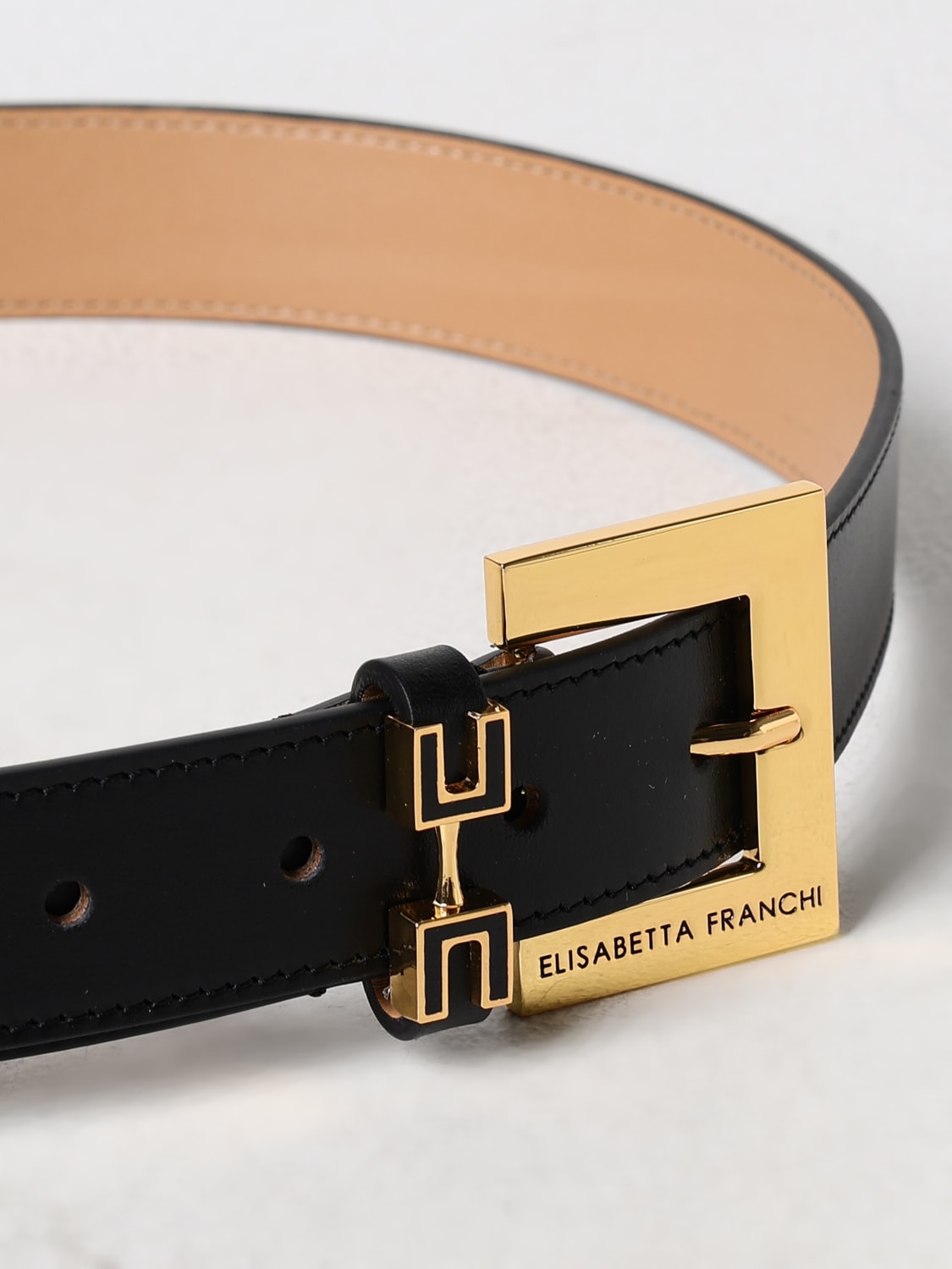 ELISABETTA FRANCHI: Belt woman - Black | Elisabetta Franchi
