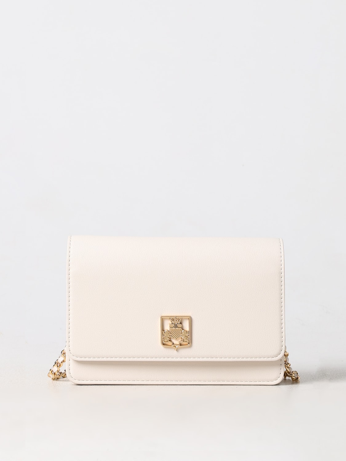 ELISABETTA FRANCHI MINI BAG: Shoulder bag woman Elisabetta Franchi, Butter - Img 1