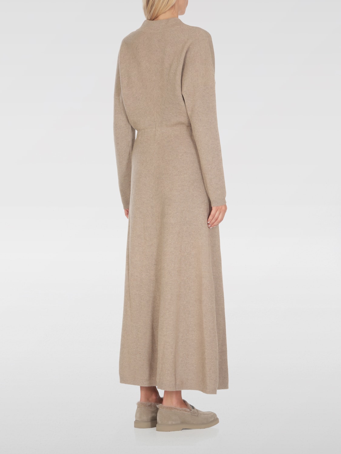 BRUNELLO CUCINELLI DRESS: Dress woman Brunello Cucinelli, Brown - Img 3