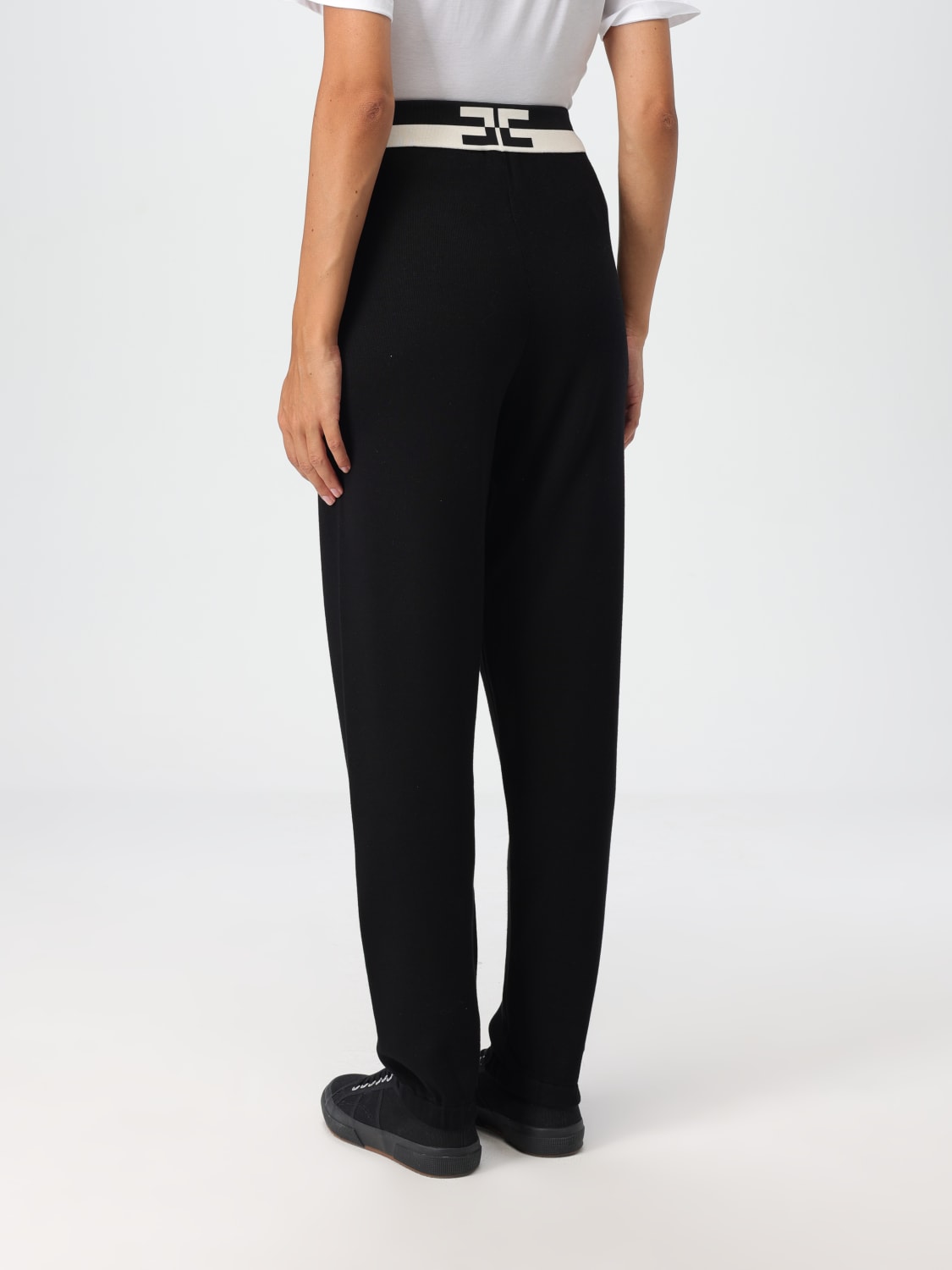 ELISABETTA FRANCHI PANTS: Pants woman Elisabetta Franchi, Black - Img 2