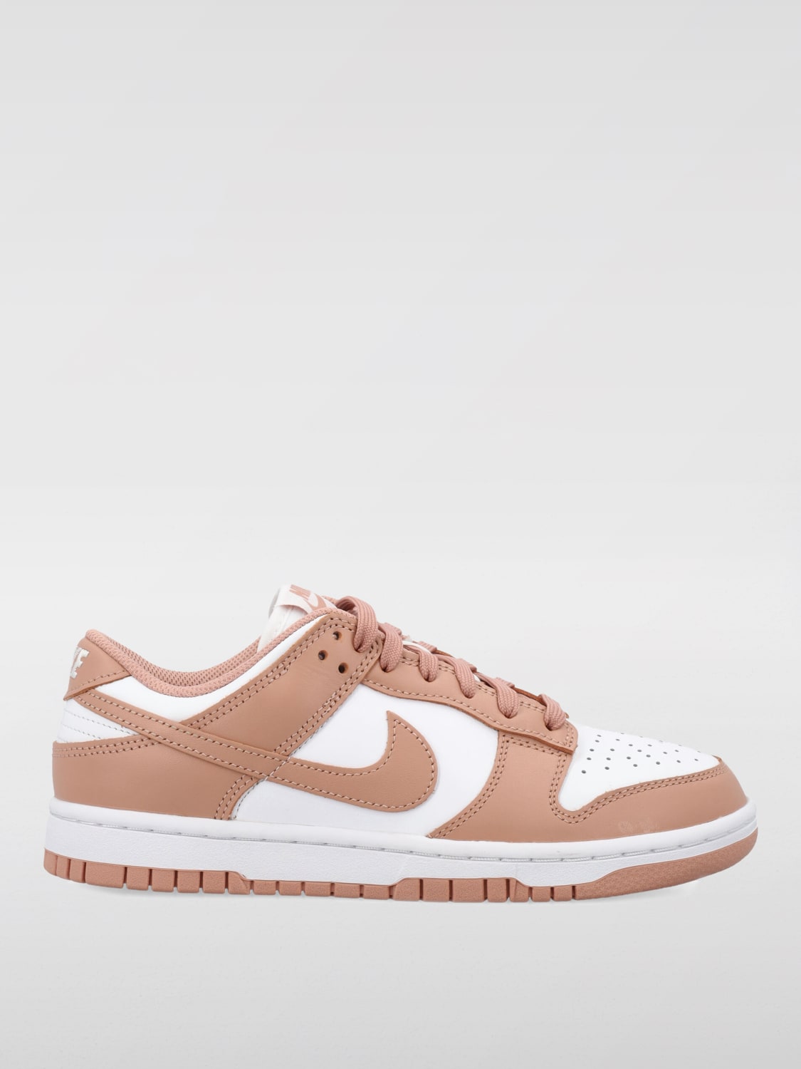 NIKE SNEAKERS: Sneakers Dunk Low Nike in pelle , Bianco - Img 1