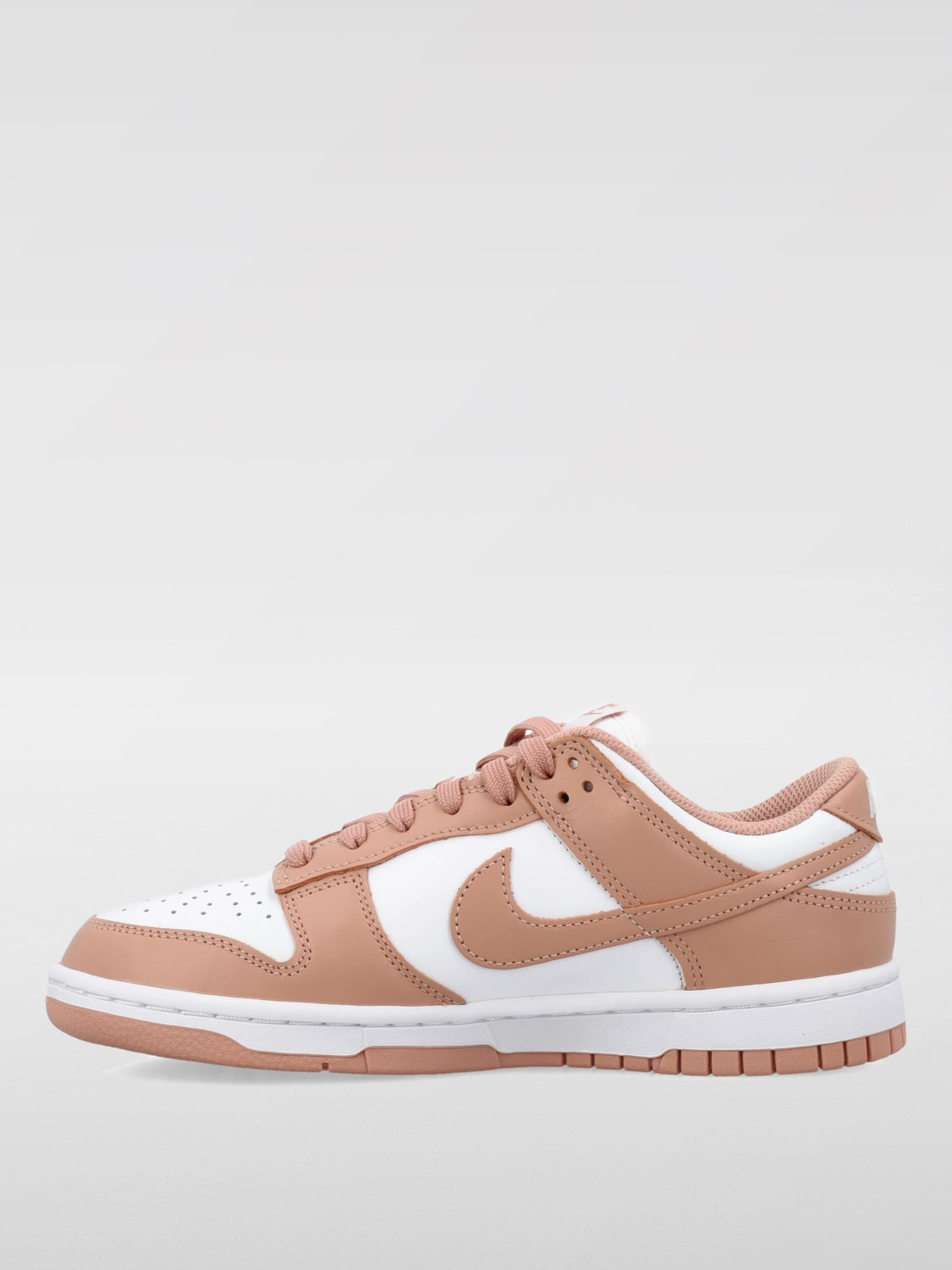 NIKE SNEAKERS: Sneakers Dunk Low Nike in pelle , Bianco - Img 3