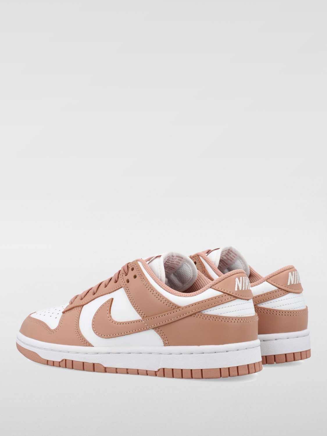 NIKE SNEAKERS: Sneakers Dunk Low Nike in pelle , Bianco - Img 4