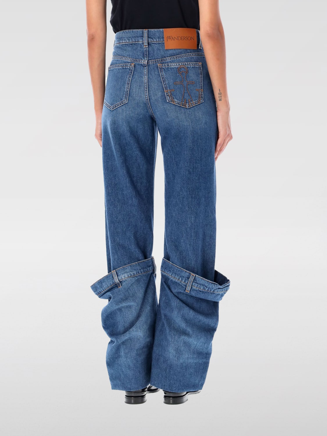 JW ANDERSON JEANS: Jeans femme Jw Anderson, Bleu - Img 2