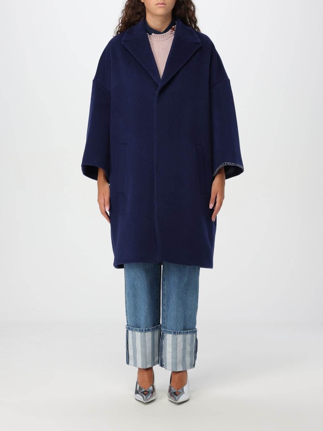 MARNI COAT: Coat woman Marni, Blue - Img 1