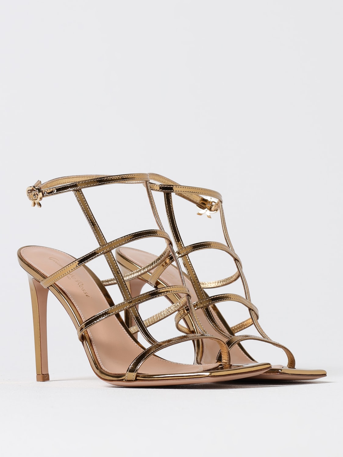 GIANVITO ROSSI HEELED SANDALS: High heel shoes woman Gianvito Rossi, Gold - Img 2