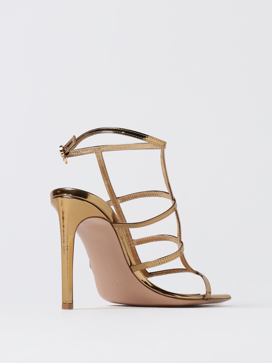 GIANVITO ROSSI HEELED SANDALS: High heel shoes woman Gianvito Rossi, Gold - Img 3