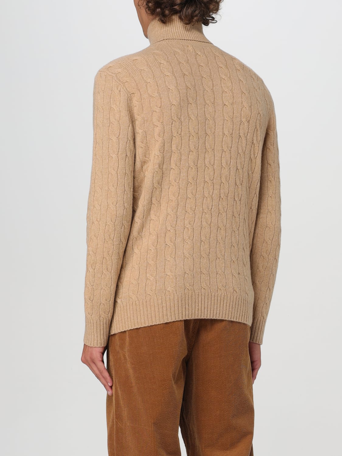 POLO RALPH LAUREN SWEATER: Sweater men Polo Ralph Lauren, Camel - Img 2