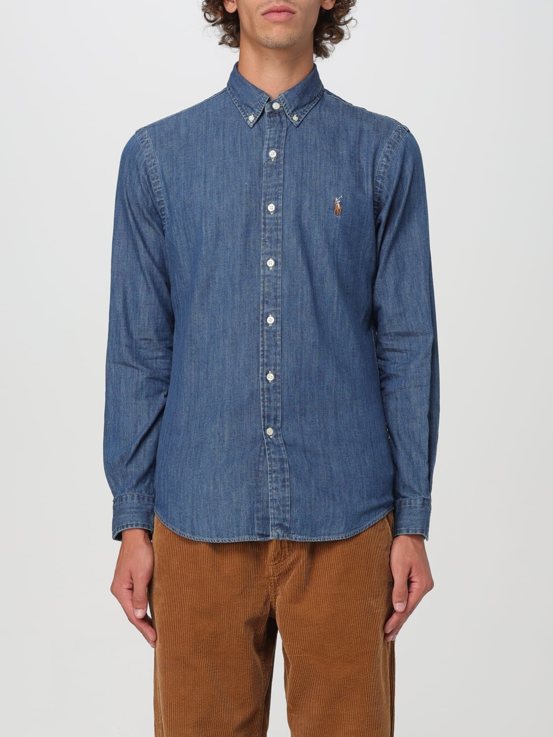 POLO RALPH LAUREN CAMISA: Camisa hombre Polo Ralph Lauren, Denim - Img 1