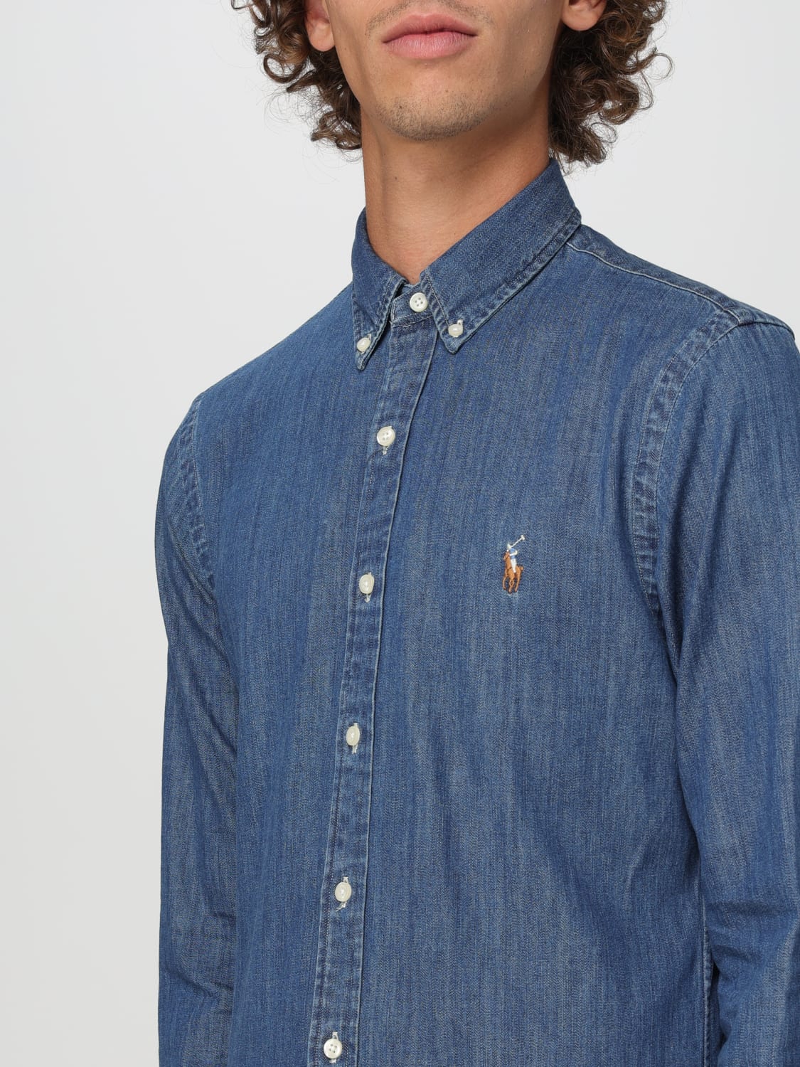 POLO RALPH LAUREN CAMISA: Camisa hombre Polo Ralph Lauren, Denim - Img 3