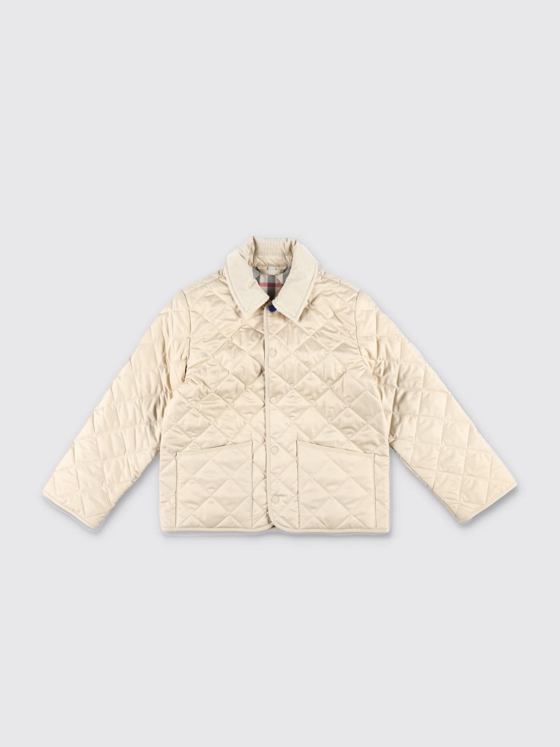 BURBERRY JACKET: Jacket kids Burberry, Beige - Img 1