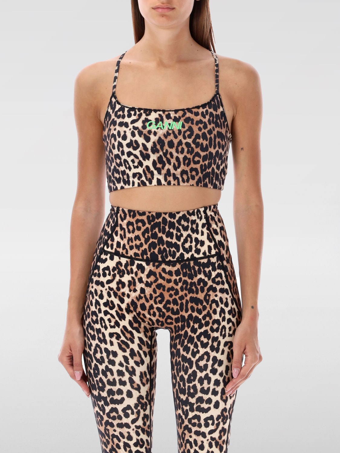 Giglio Top ACTIVE Ganni animalier