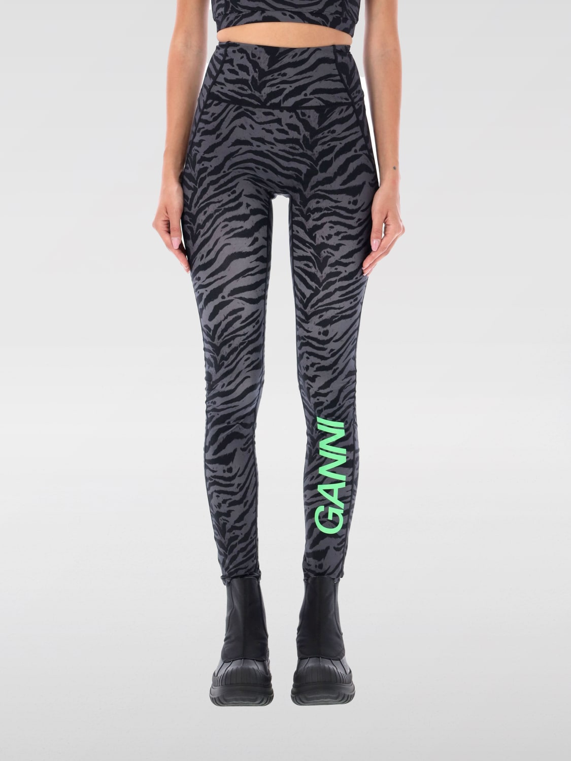 Giglio Leggings Active a vita alta Ganni