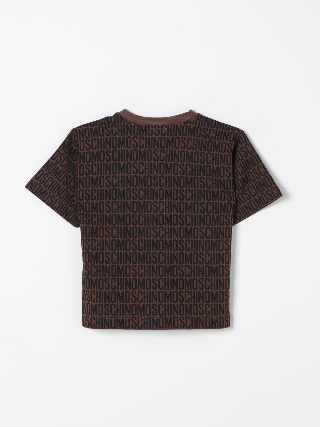 MOSCHINO T-SHIRT: T-shirt kids Moschino, Brown - Img 2