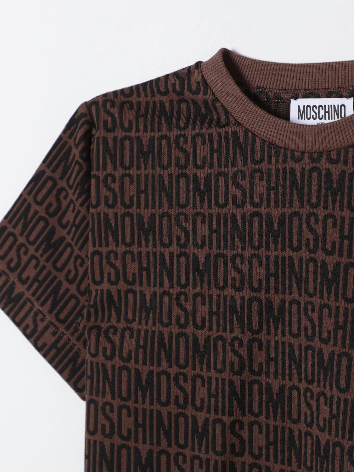 MOSCHINO T-SHIRT: T-shirt kids Moschino, Brown - Img 3