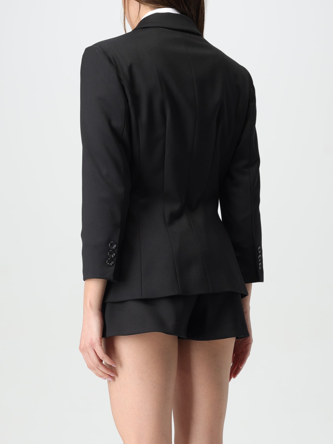 ジャケット ELISABETTA FRANCHI Single-breasted blazer (GI10747E2 110) Elisabetta Franchi Single-Breasted Blazer - Black | GI10747E2110