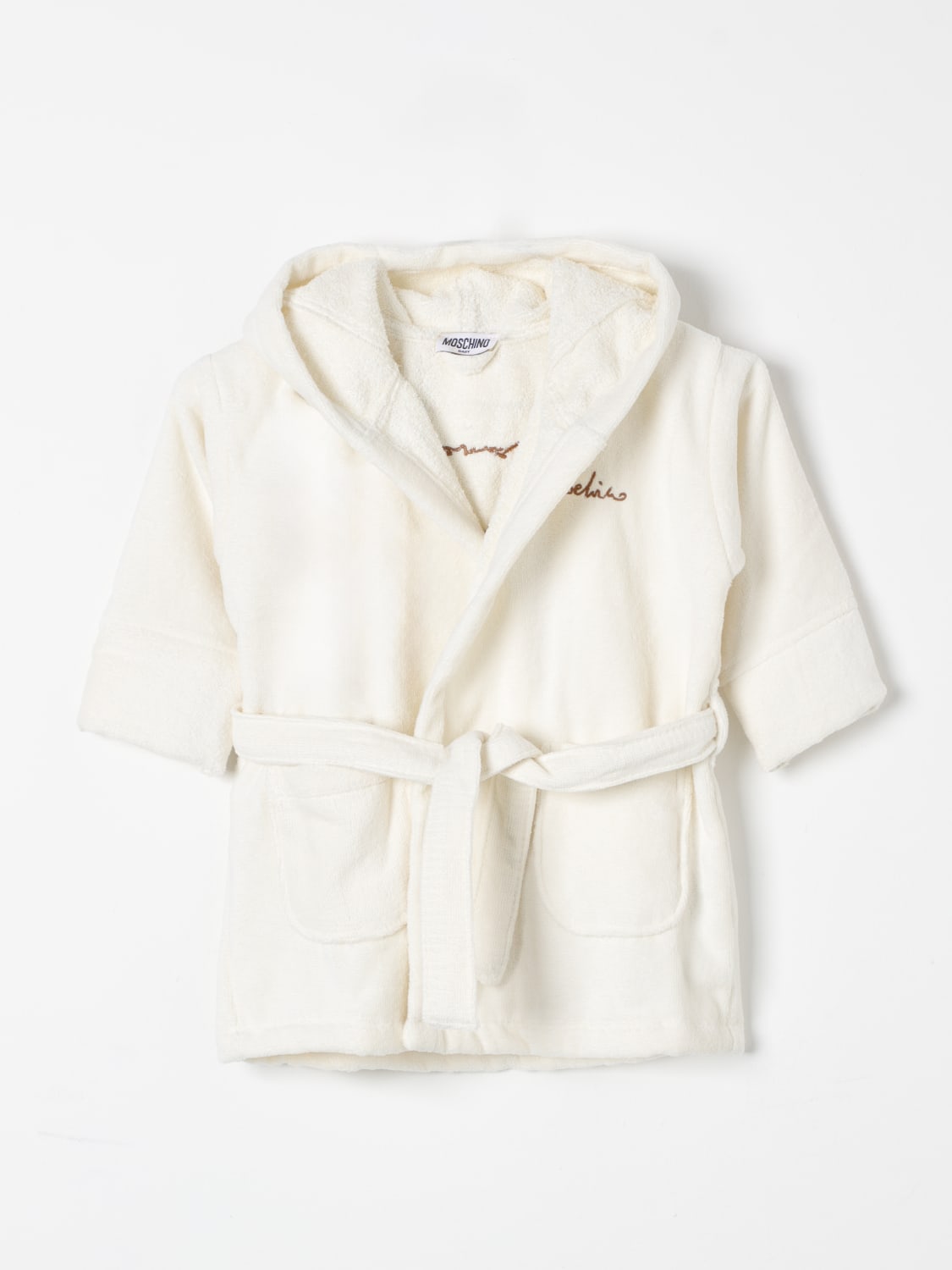 MOSCHINO BATHROBE: Blazer kids Moschino, White - Img 1