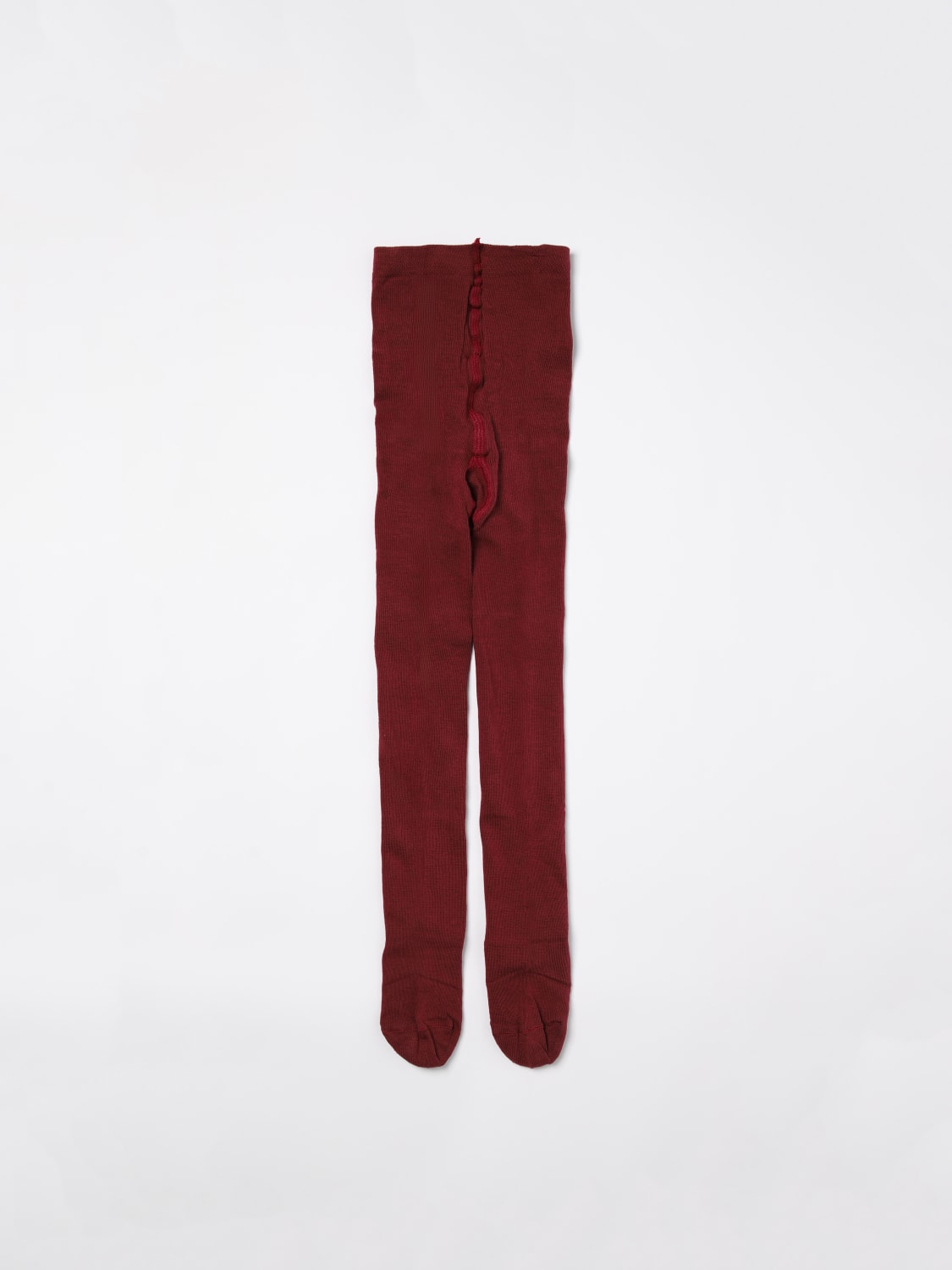 IL GUFO GIRLS' SOCKS: Girls' socks kids Il Gufo, Burgundy - Img 1