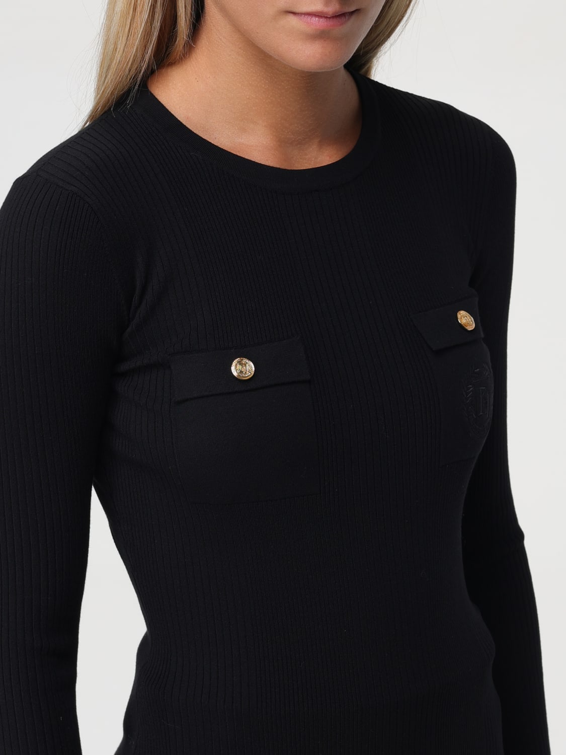 ELISABETTA FRANCHI SWEATER: Sweater woman Elisabetta Franchi, Black - Img 3