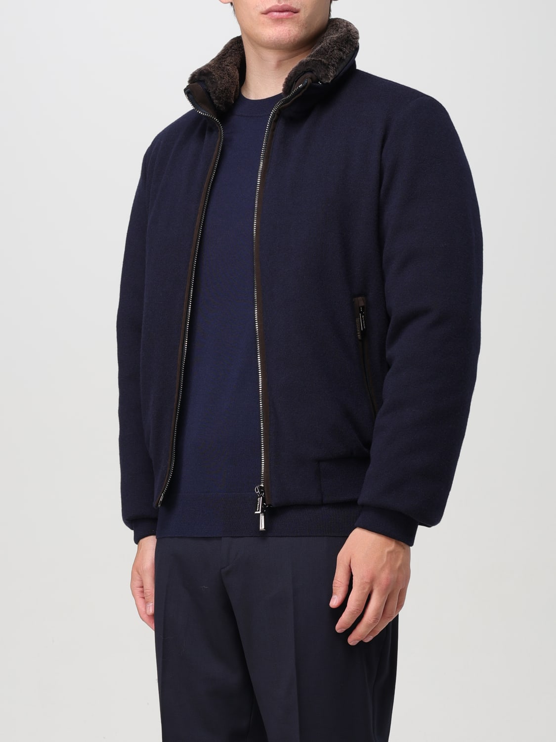 MOORER JACKET: Jacket men Moorer, Blue - Img 3