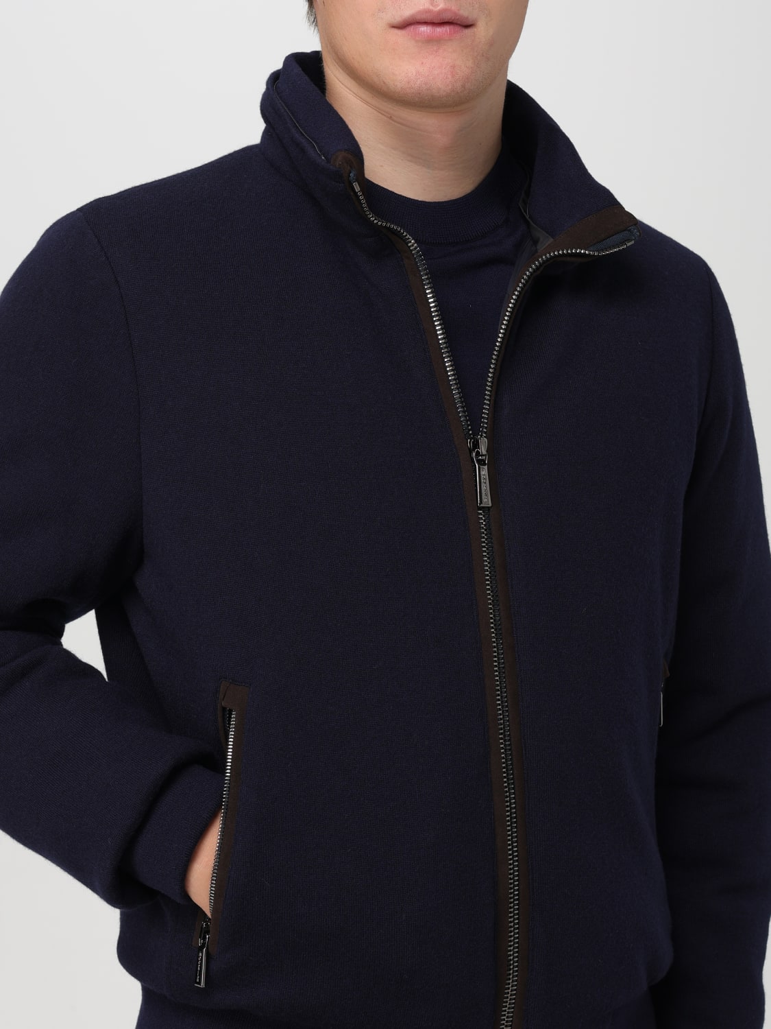 MOORER JACKET: Jacket men Moorer, Blue - Img 4