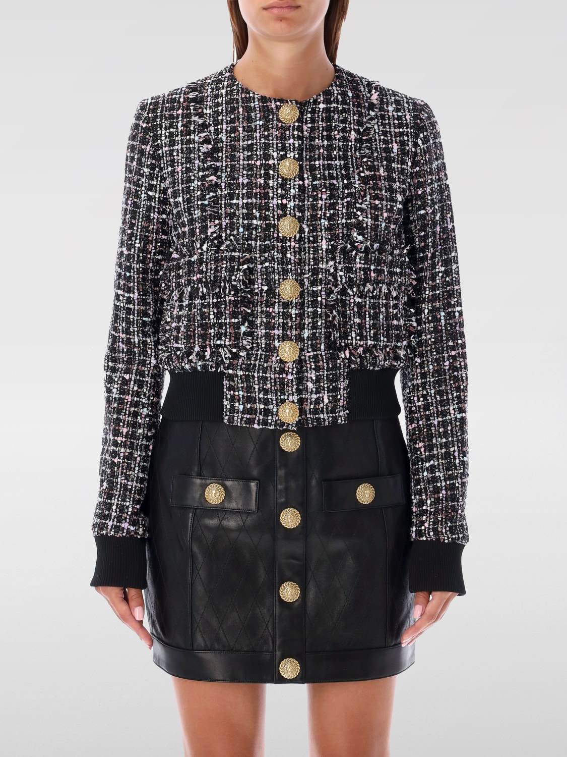 Giglio Giubbotto Balmain in tweed