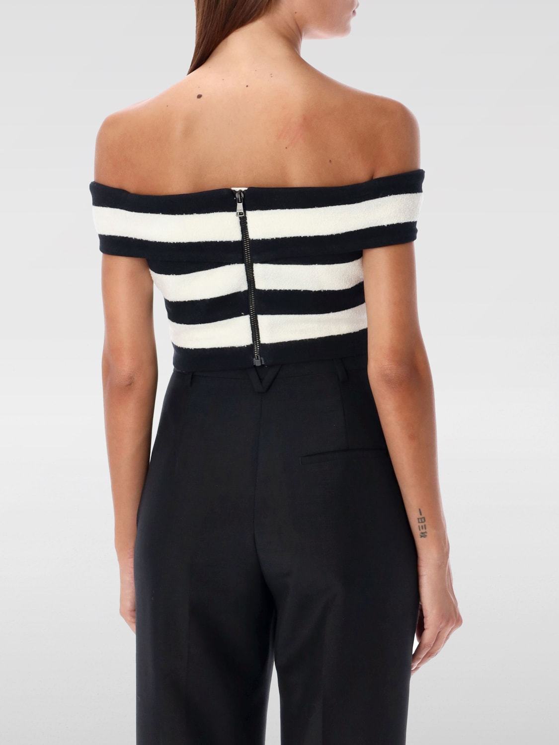 BALMAIN TOP: Top woman Balmain, Black - Img 2