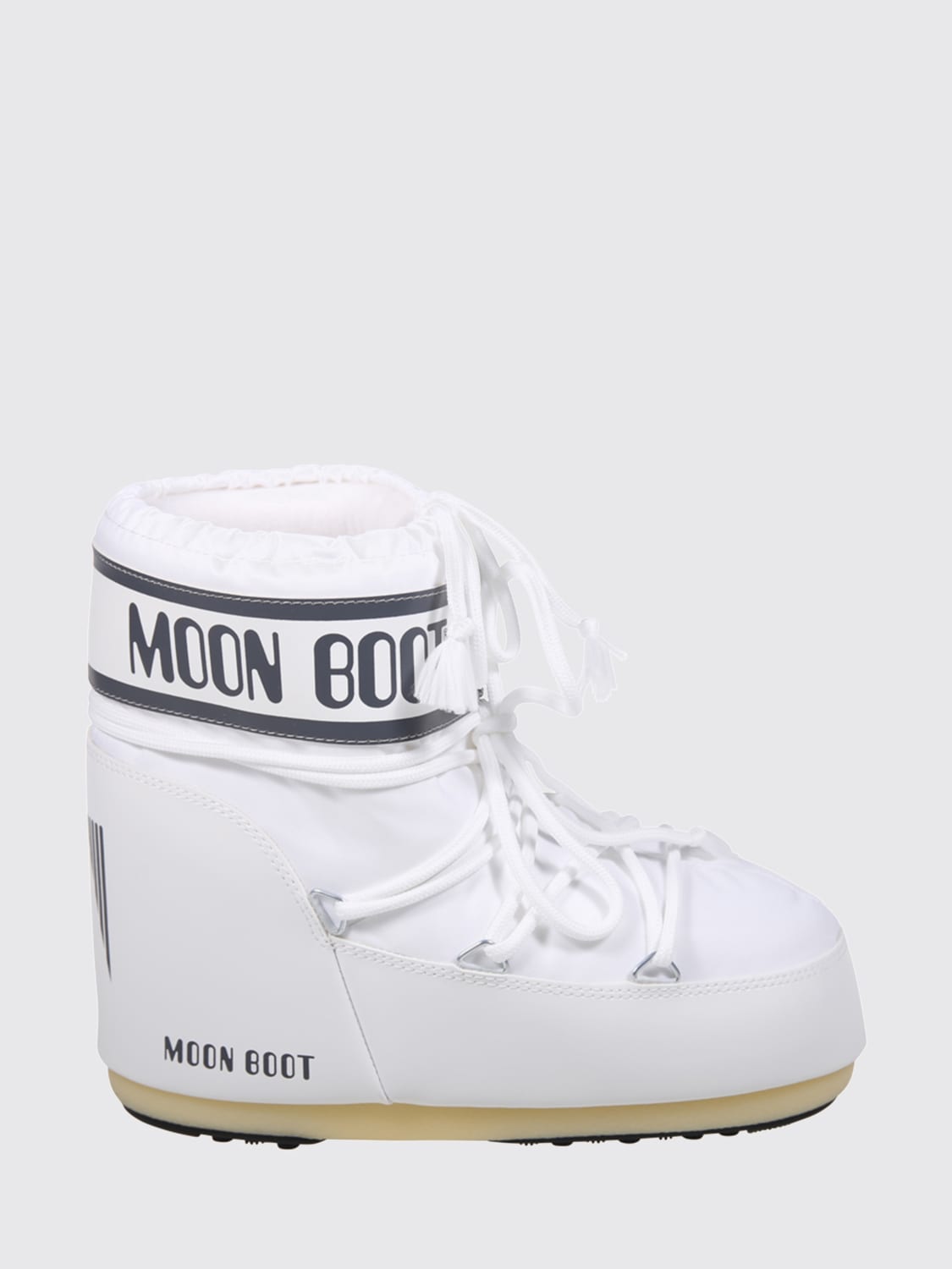 MOON BOOT STIVALI: Stivaletto Moon Boot in nylon imbottito, Bianco 1 - Img 1