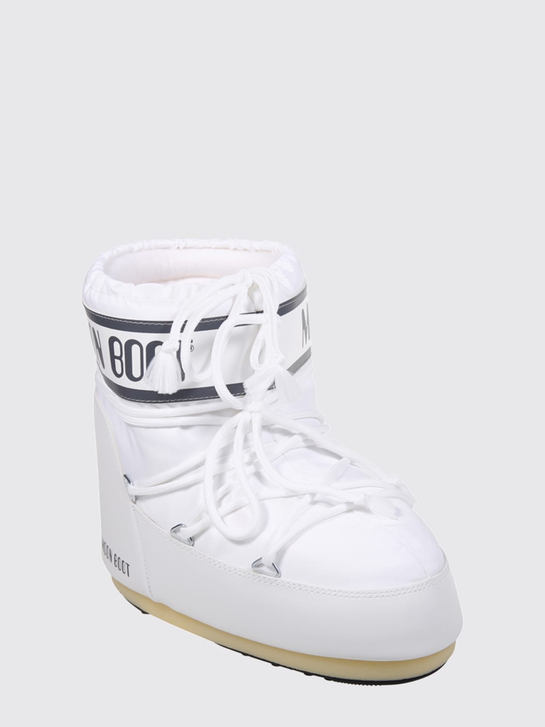 MOON BOOT STIVALI: Stivaletto Moon Boot in nylon imbottito, Bianco 1 - Img 2