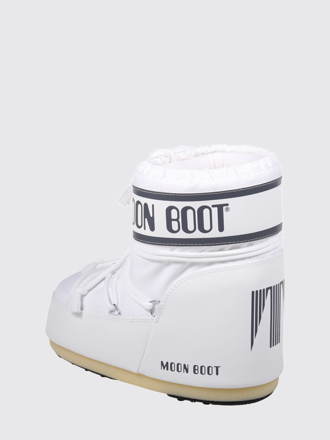 MOON BOOT STIVALI: Stivaletto Moon Boot in nylon imbottito, Bianco 1 - Img 3