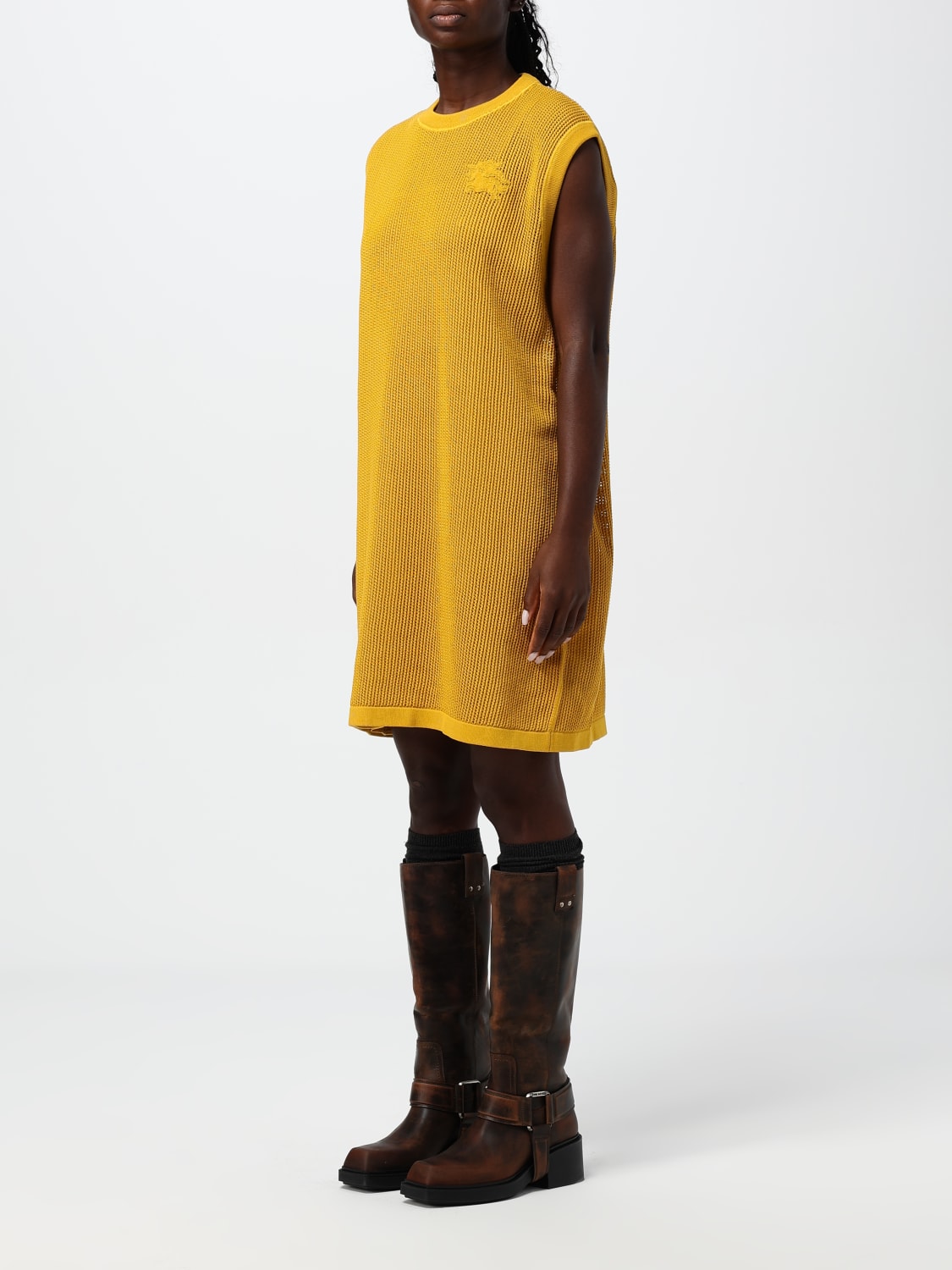 BURBERRY DRESS: Dress woman Burberry, Yellow - Img 3