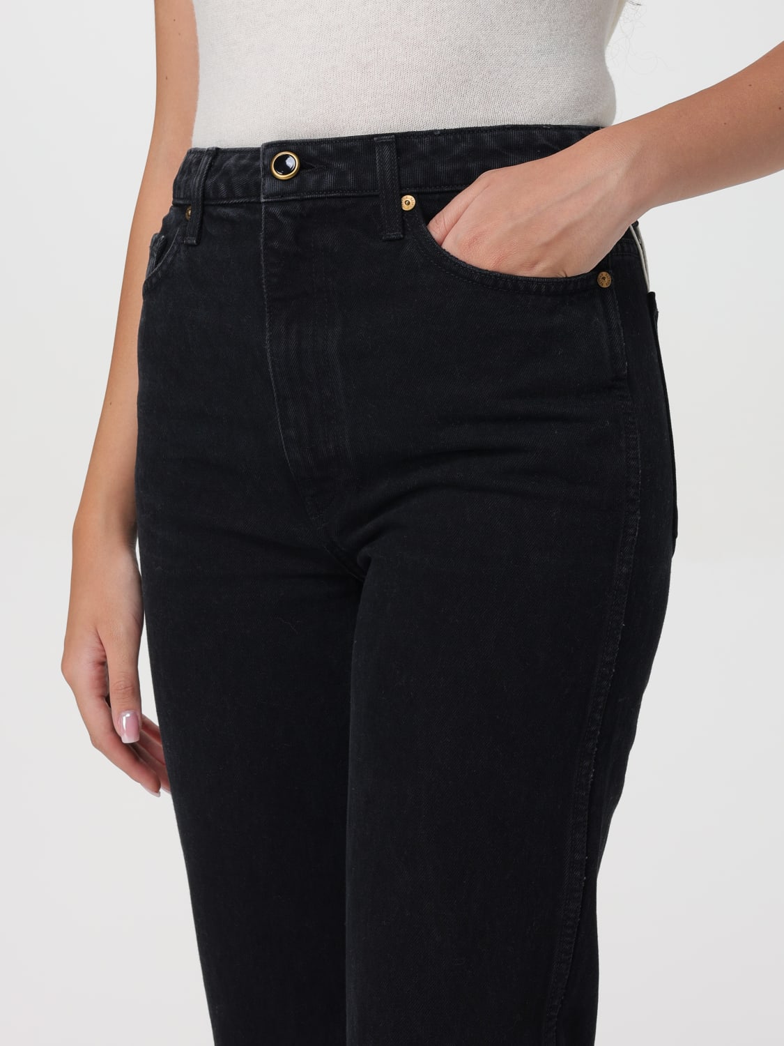 デニム・ジーパン KHAITE Woman Jeans Blue 1071W913 091 Khaite Outlet: Jeans woman - Blue | Khaite jeans 1071W913
