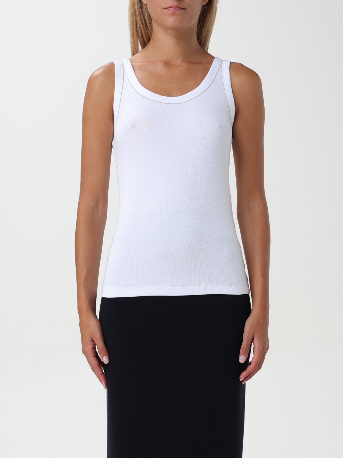 Giglio Top basic Fabiana Filippi in cotone stretch