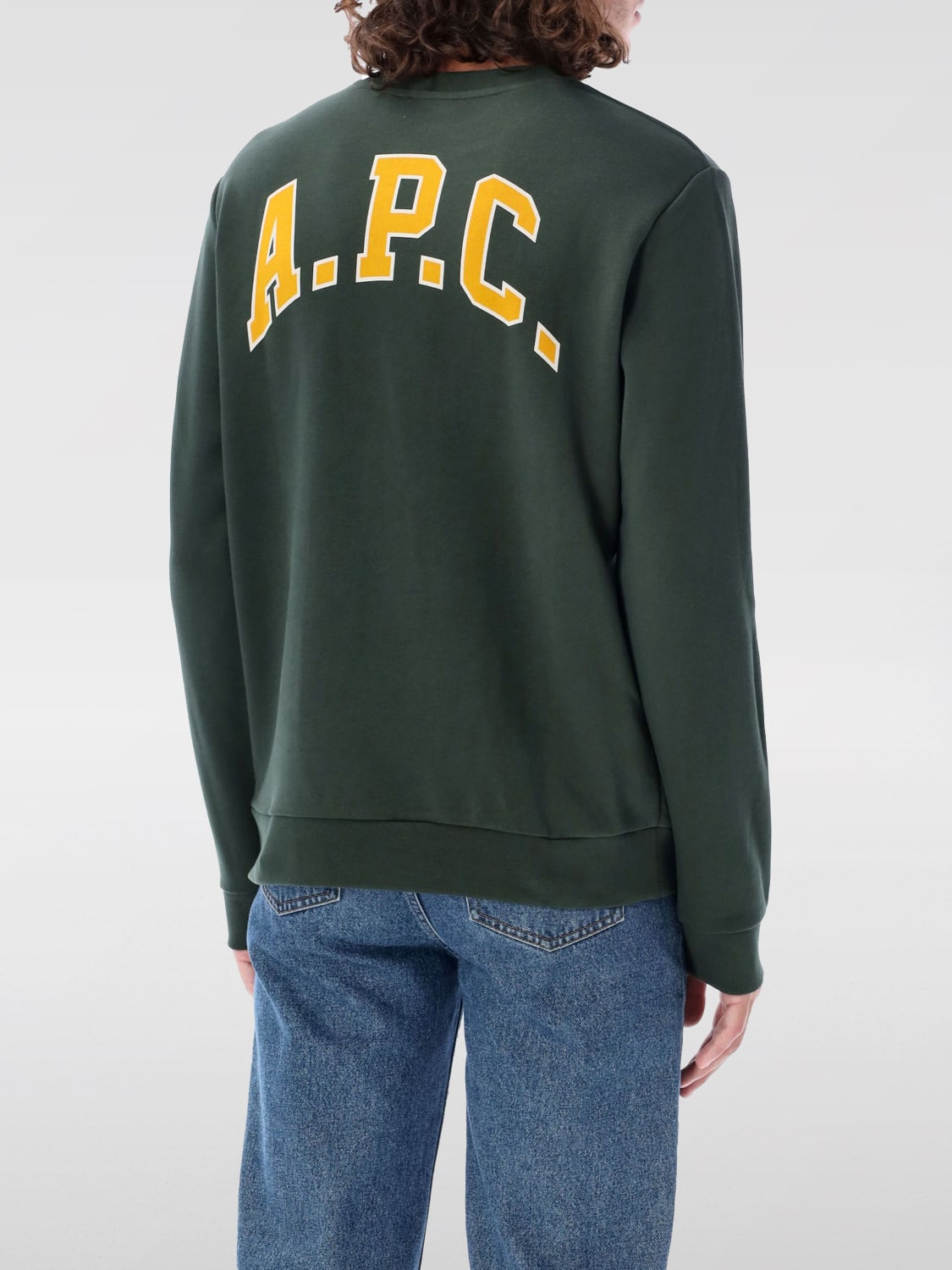 A.P.C. SWEATSHIRT: Sweatshirt homme A.P.C., Kaki - Img 2