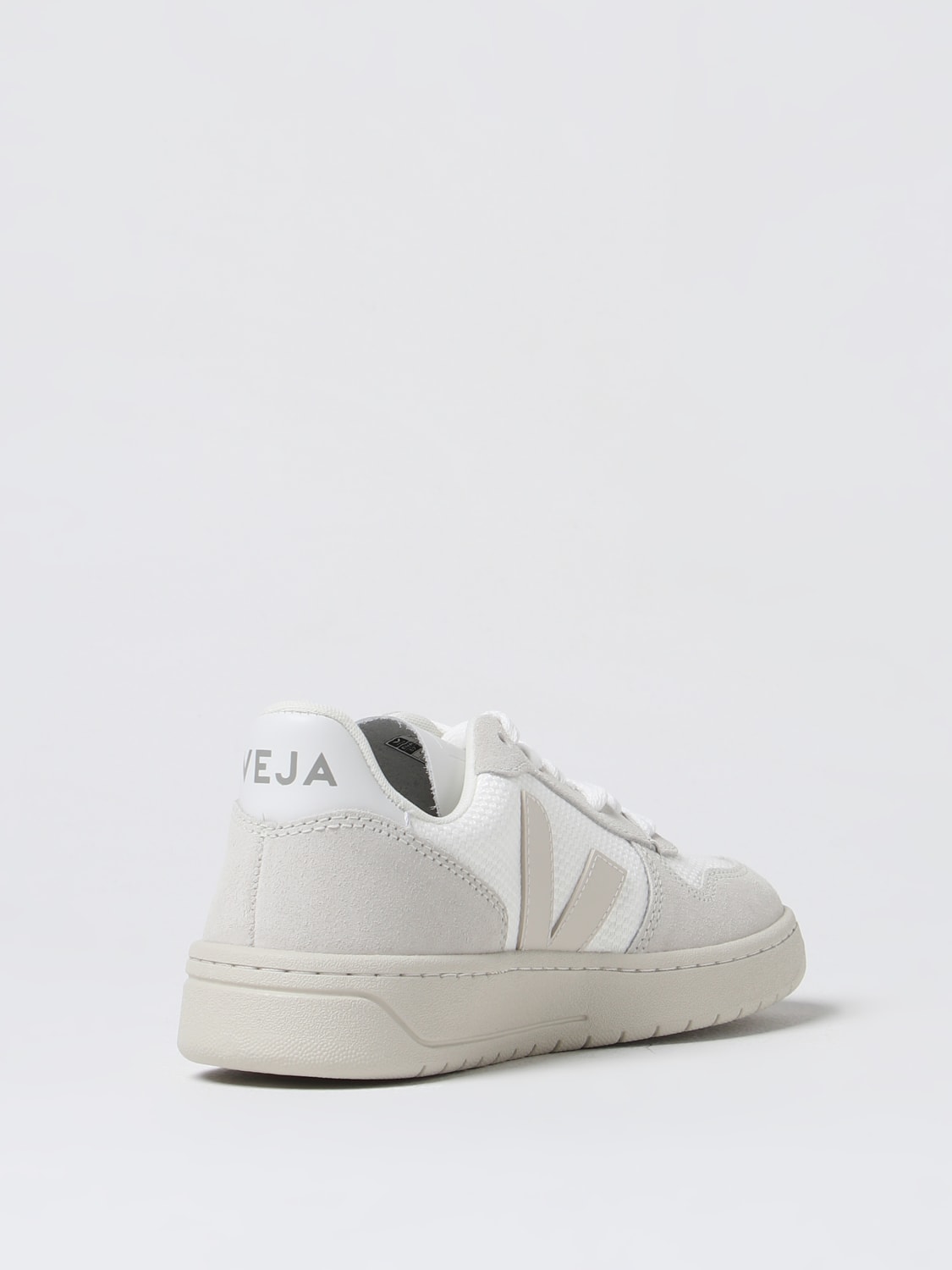 VEJA SNEAKERS: Sneakers V-10 Veja in mesh e camoscio , Bianco - Img 3