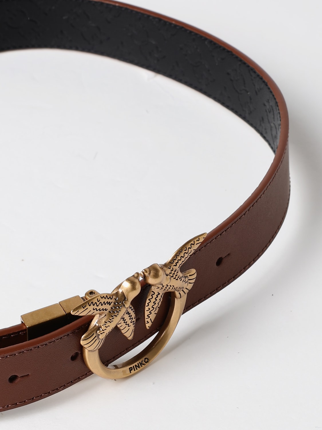 PINKO: Belt woman - Brown | Pinko belt 100125A1Z6 online at