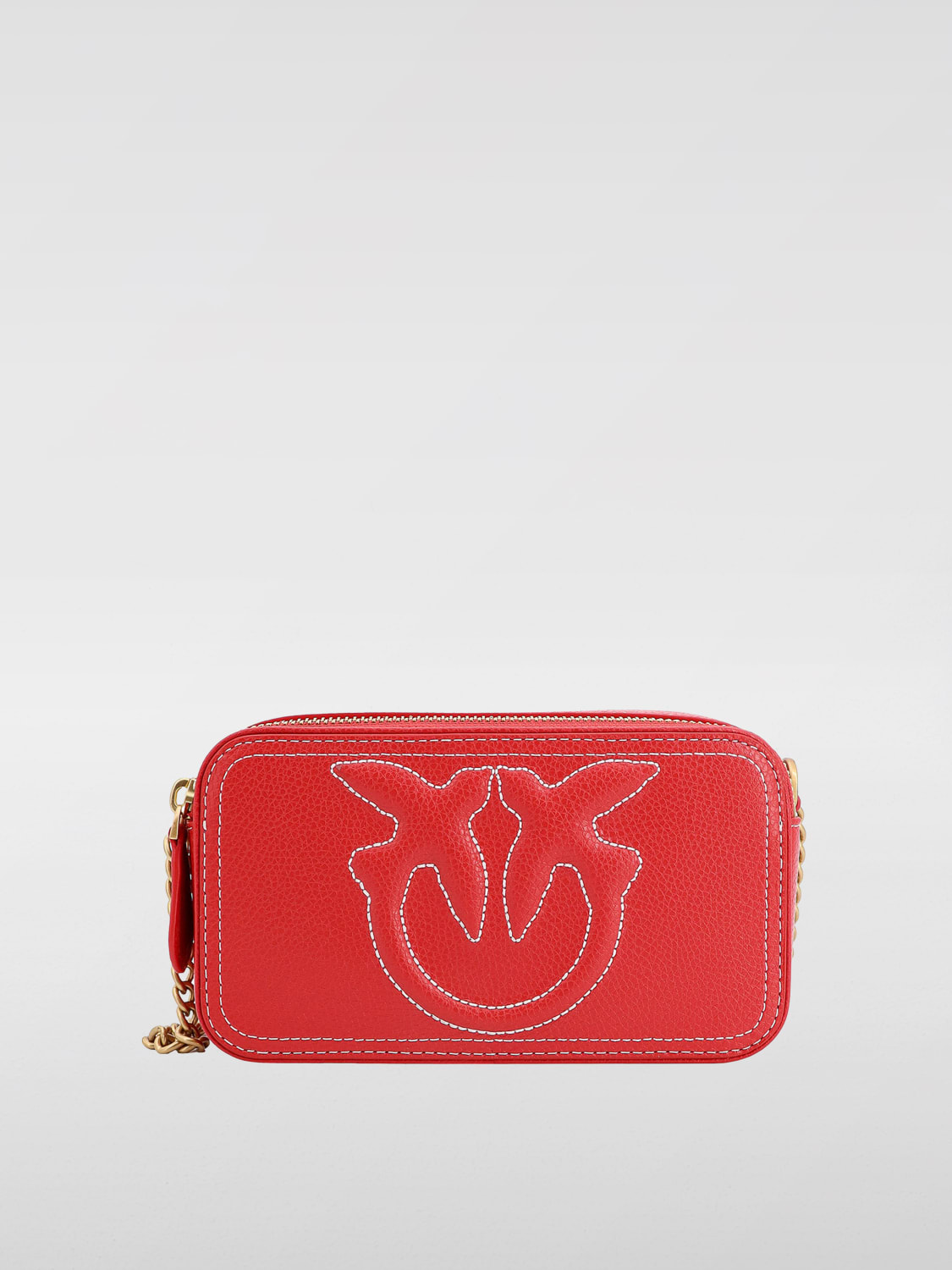 PINKO MINI SAC À MAIN: Sac porté épaule femme Pinko, Rouge - Img 1