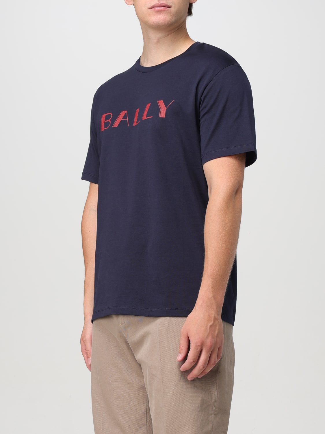 BALLY T恤: T恤 男士 Bally, 蓝色 - Img 4