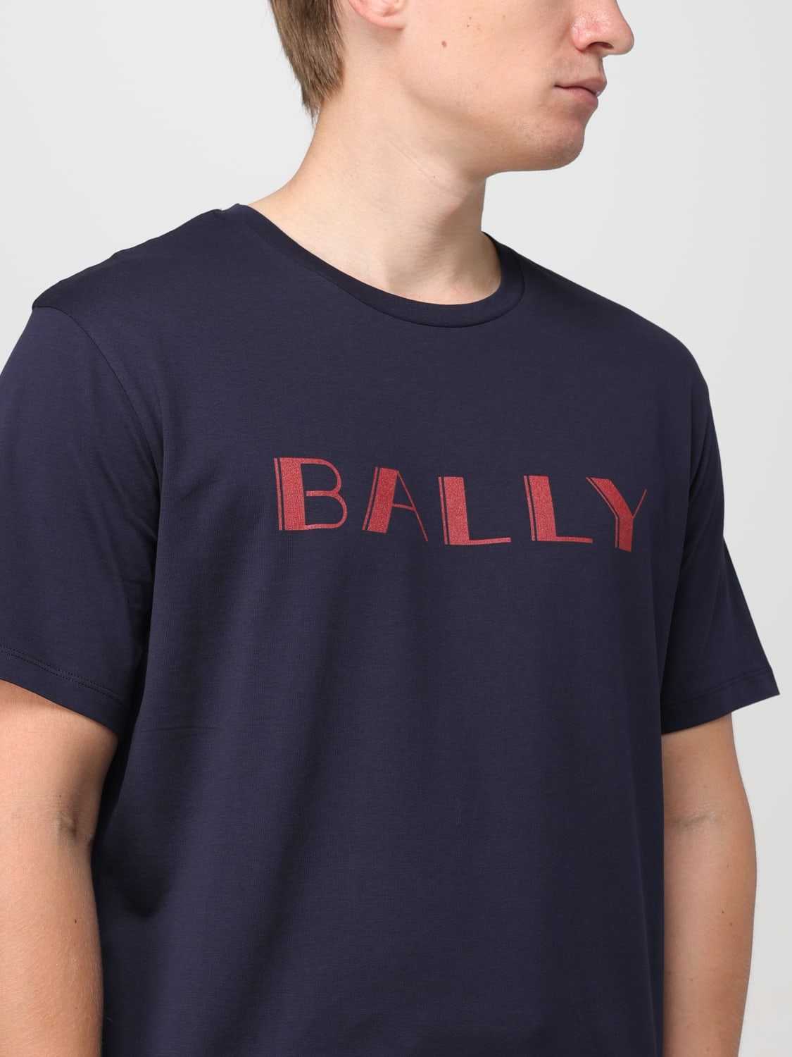 BALLY T恤: T恤 男士 Bally, 蓝色 - Img 5