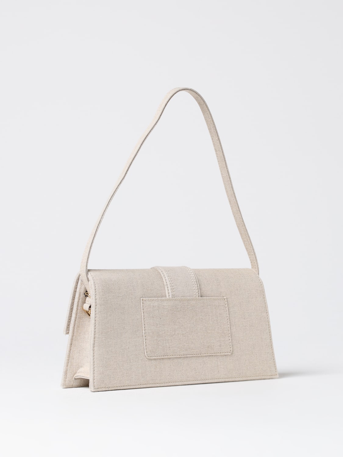 JACQUEMUS BORSA A SPALLA: Borsa Le Bambino Jacquemus in canvas , Beige - Img 3