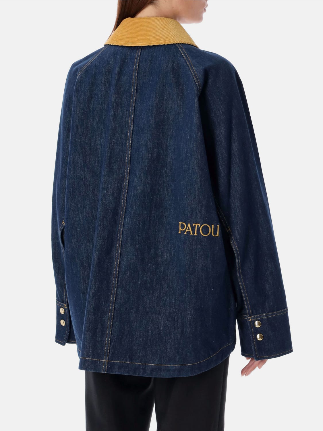 ジャケット PATOU Women Outer OU0290008 660B BLUE PATOU: Coat woman - Blue | Patou jacket OU0290008 online at