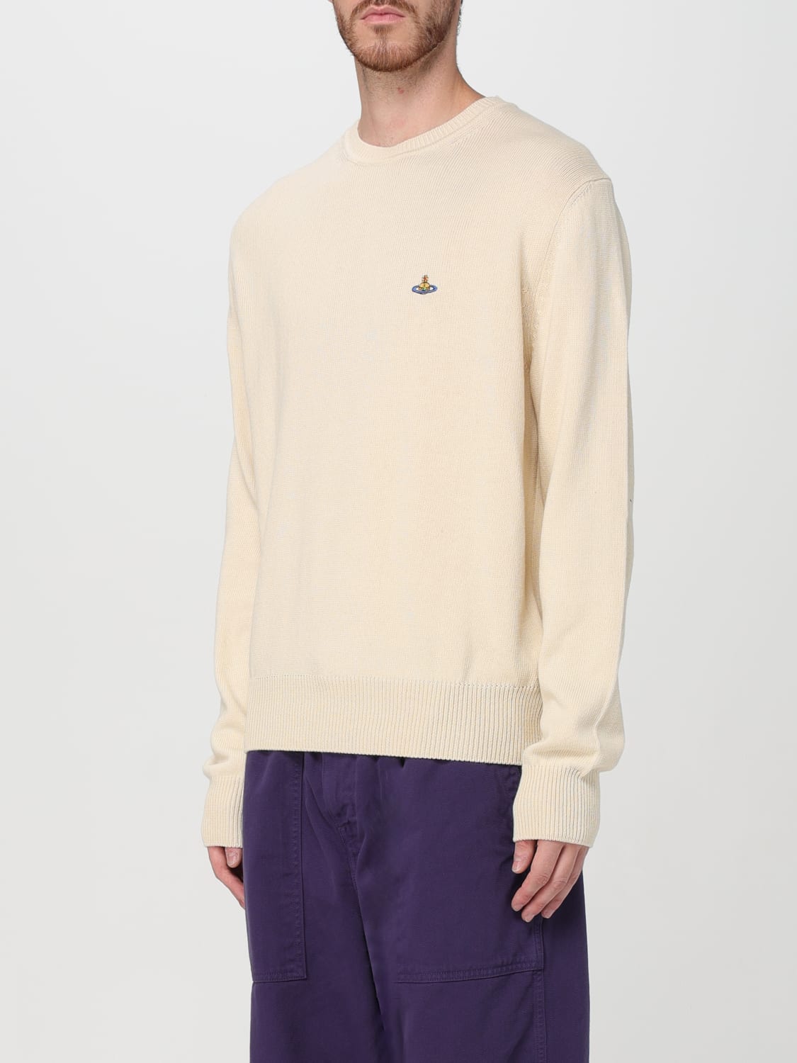 VIVIENNE WESTWOOD SWEATER: Sweater men Vivienne Westwood, Beige - Img 4