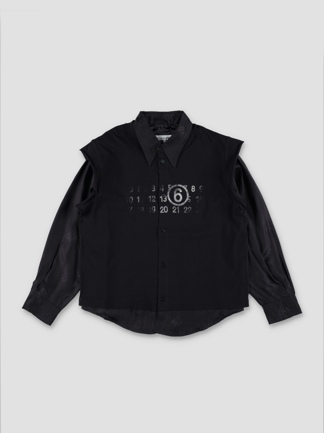 MM6 MAISON MARGIELA SHIRT: T-shirt kids Mm6 Maison Margiela, Black - Img 1