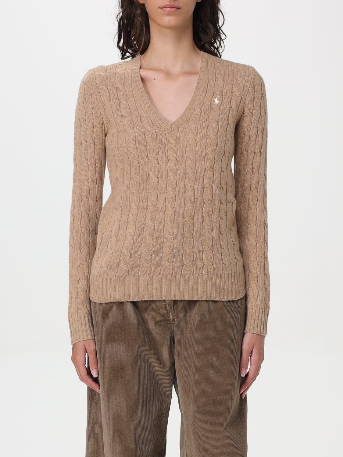 Pull ralph lauren femme beige sale