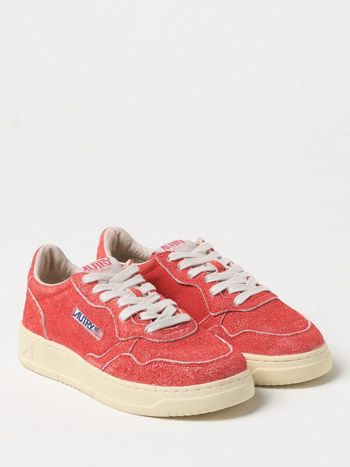 AUTRY SNEAKERS: Sneakers Medalist Autry in camoscio , Rosso - Img 2