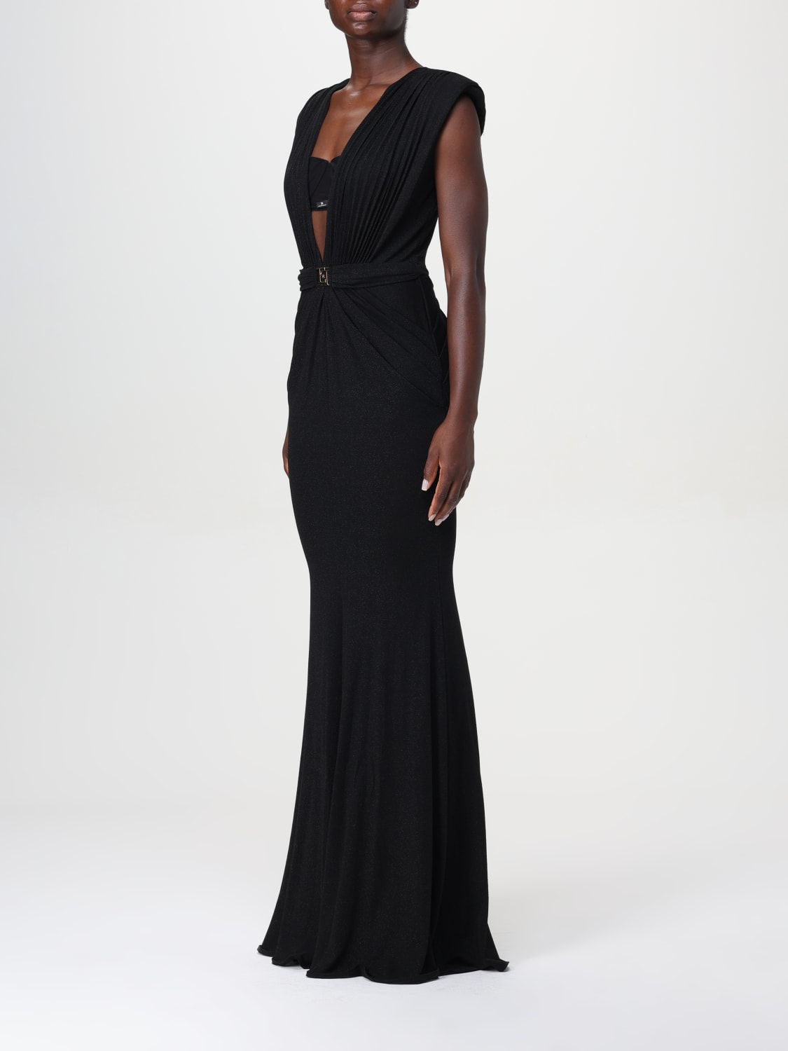 ワンピース ELISABETTA FRANCHI Woman Dress Black AM48S 685 ELISABETTA FRANCHI: Dress woman - Black | Elisabetta Franchi